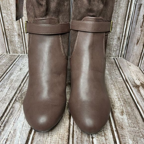 Bella Vita Heeled Boots Brown Size 6 Extra Wide - Picture 3 of 9